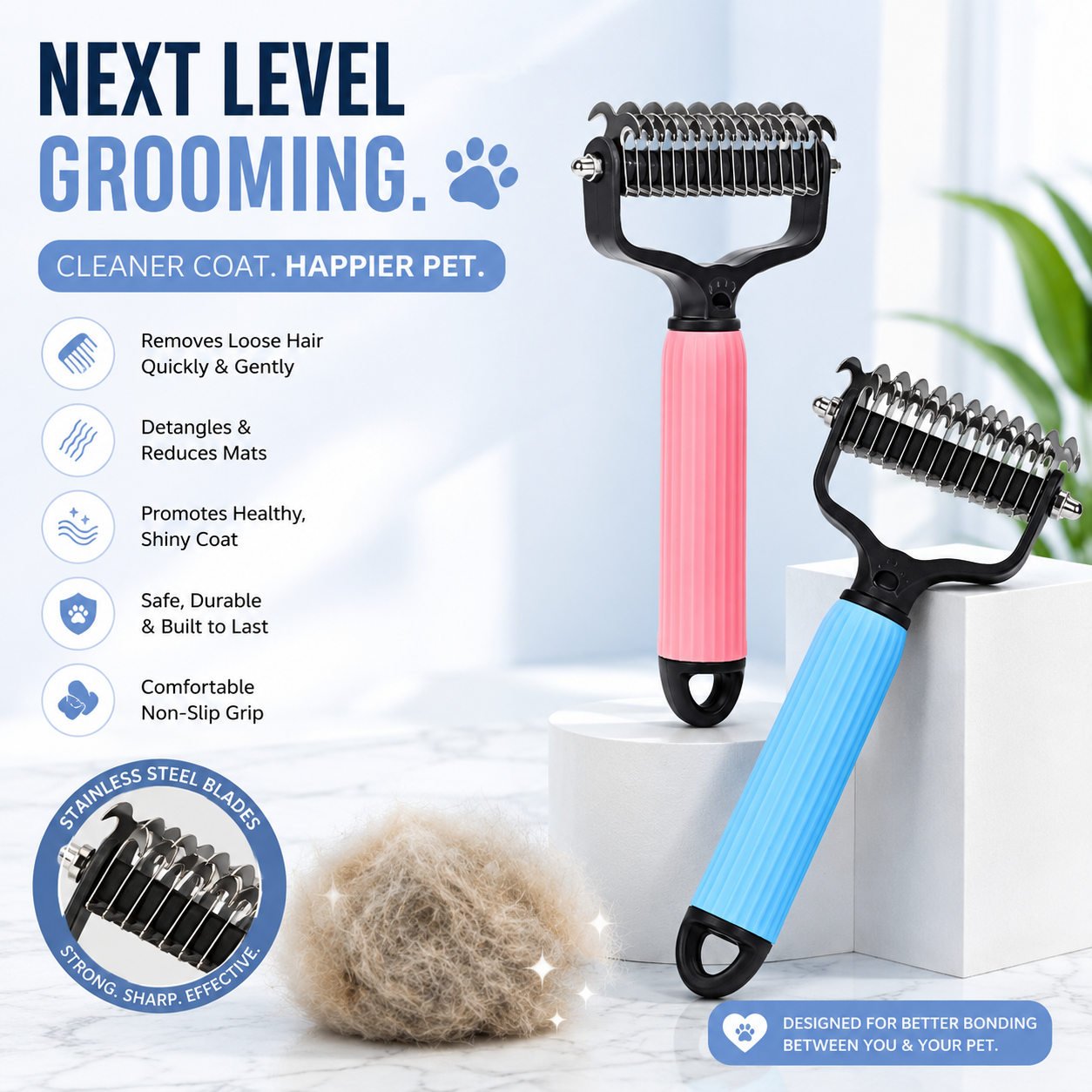 CoatEase™ Deshedding & Detangling Comb